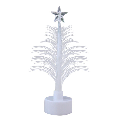 Brad de Crăciun cu fibră optică LED, 12 cm 1