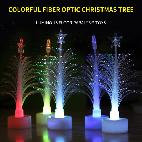 Brad de Crăciun cu fibră optică LED, 12 cm 2