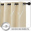 Microfiber Blackout Curtains 52"W x 84"L, Silver Wave Foil 2