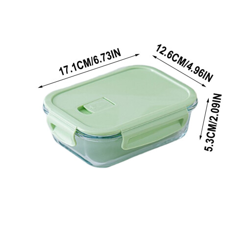 Glass Bento Box Microwave Safe Dishwasher Safe 3 Compartment 2