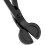Coupe-mèches en acier inoxydable, noir mat, 18 cm 4