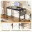 Bureau d'ordinateur EDX44 pouces, structure métallique noire 4