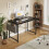Bureau d'ordinateur EDX44 pouces, structure métallique noire 5