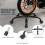 Office Desk Chair Black Low Back Height Adjustment 360 3