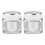 2St Compacte Acryl Potjes Met Voor Gezichtscrème, 1