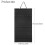Porte-bandeau mural en feutre, 60 emplacements 5