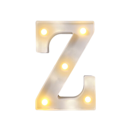 Letras LED decorativas para pared, funcionan con pilas. 1