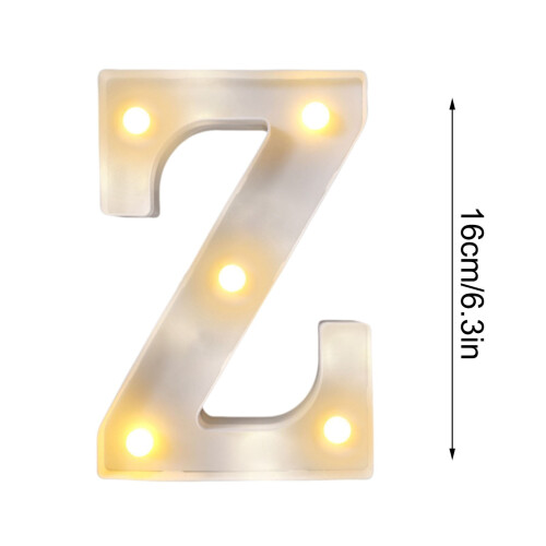 Letras LED decorativas para pared, funcionan con pilas. 2