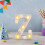 Letras LED decorativas para pared, funcionan con pilas. 5