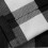 Buffalo Check Tie-Up Curtains Grey White Semi-Sheer Rod 4
