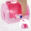 Rosa plastskattekiste-lekeboks – 10,3 x 7,8 x 7,5 cm 2