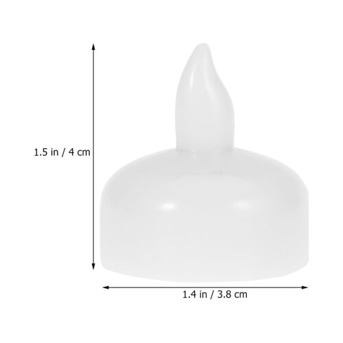 Bougies flottantes LED blanches (12 pièces) 1
