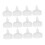 Bougies flottantes LED blanches (12 pièces) 4