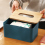 Funda de madera para caja de pañuelos – Soporte rectangular de bambú para 3