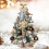 Pre-Lit Mini Christmas Tree Flocked Snow Brown 20 Inch 2