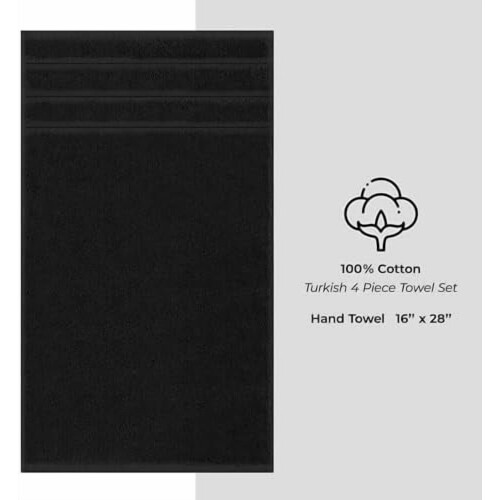 Ensemble de 6 serviettes en coton turc 600 g/m² 2