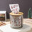 Porta fazzoletti da tavolo trasparente – Plastica e legno, 13 cm 2