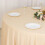 Beige Scuba-Polyester-Rundtischdecke, 132 Zoll 3