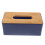 Couvercle de boîte à mouchoirs rectangulaire bleu foncé 4