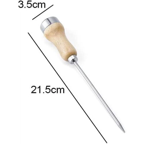Ishakker i rustfrit stål med træhåndtag, 21,5 cm 1