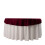 Bordeauxrood rond tafelkleed van scuba-polyester (70 inch) 3
