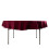 Bordeauxrood rond tafelkleed van scuba-polyester (70 inch) 5