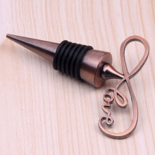 Bouchon de vin Cailmei en alliage or rose 2,2 x 10 cm