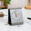 Horloge de Table analogique sur support,-Couleur bois foncé 6