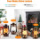 Lanterna de acampamento vintage em LED com efeito de chama, 4 modos, USB 4