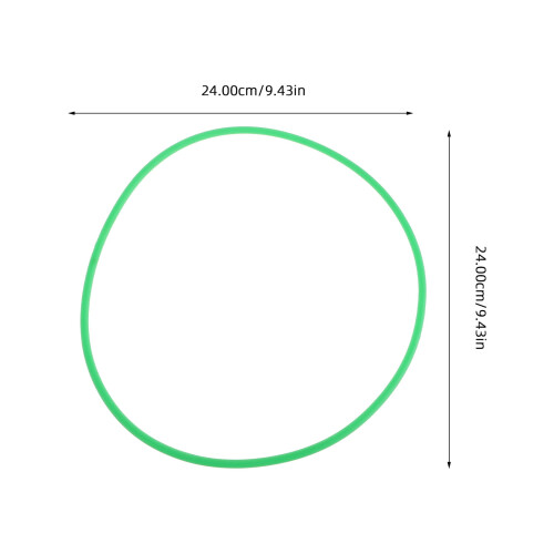 Courroie de sèche-linge ronde en PU vert 24 cm 1