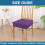 Housses de chaises de salle à manger imperméables, lot de 2 3