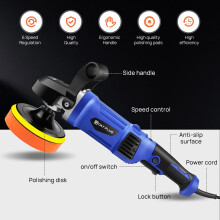 1400W Dual Action Car Polisher Buffer 6 Variable Speed Electric Rotar