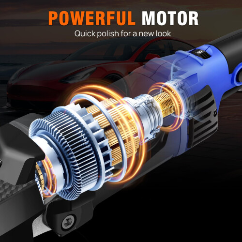 1400W Dual Action Car Polisher Buffer  6 Variable Speed Electric Rotar 2