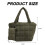 Bolsa de algodão acolchoada feminina – Verde, Grande 4
