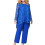 Conjunto feminino plus size com túnica de manga comprida em renda e calça pantalona. 2