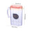 Clear Plastic Water Pitcher with Lid and Scale 0.5 Gallon 2