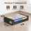 Contenitore sottoletto con ruote – 53 litri, nero 2