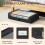 Contenitore sottoletto con ruote – 53 litri, nero 3