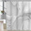 Duschvorhang in grauem Marmor-Look, 183 x 183 cm, Polyester, wasserdicht 4