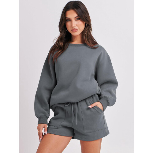 Conjunto de agasalho feminino de 2 peças 1