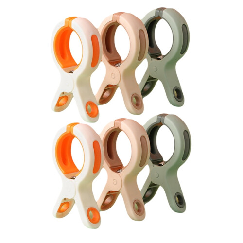 Mollette da bucato in plastica resistenti OUNONA con molla in metallo (6 2
