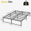 TROPOW Twin Metal Bed Frame Black 14-inch Platform 5