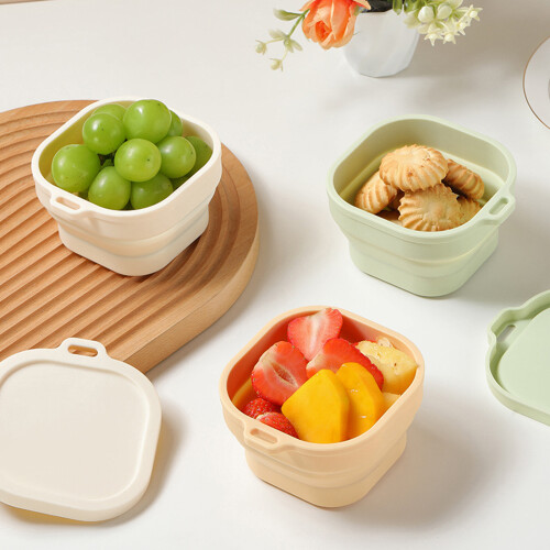 Boîte à Bentos pliable de récipient de préparations-Blanc 750ml 2
