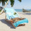Telo mare in microfibra 76x152 cm, resistente alla sabbia, leggero 2