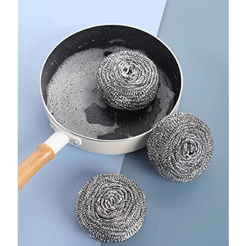 Conjunto de 12 esponjas de aço inoxidável 1