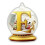 Yellow Crystal Acrylic Christmas Tree Alphabet Ornaments 2