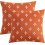 Housse de coussin décorative jacquard à losanges 45 x 45 cm 2