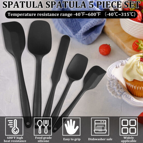 Grusce hittebestendige siliconen spatelset (5 stuks) 2
