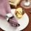 Pack of 6 Decorative Embossed Floral Pattern Napkin-Silver 5