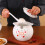 Premium Ceramic Condiment Vessel With Double- Cherrys  lard jar 6